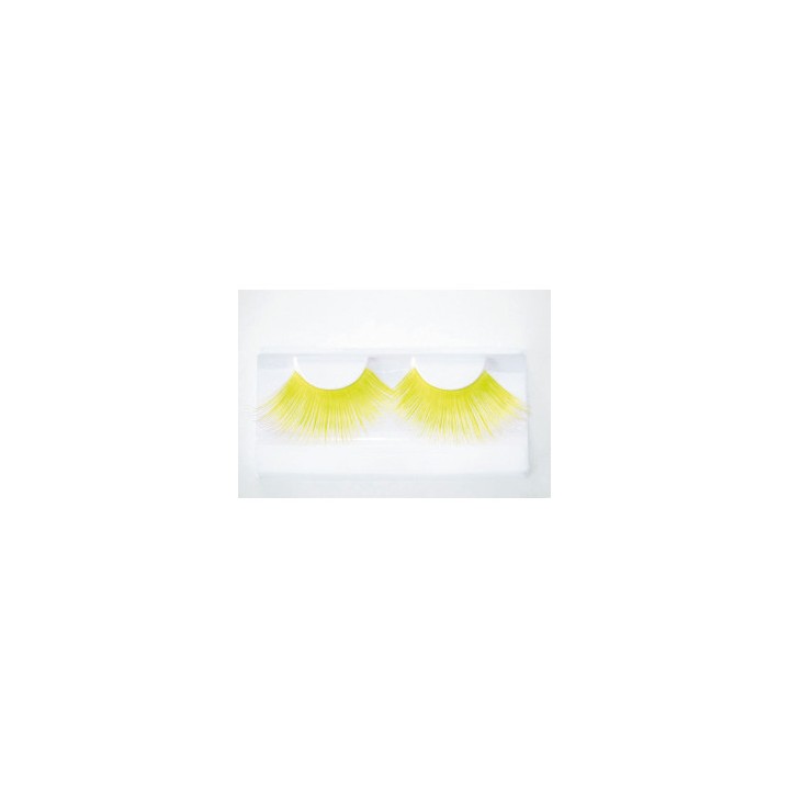 Faux cils Jumbo jaunes – Accessoire maquillage