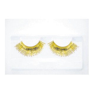 Faux cils lametta or – Accessoire maquillage