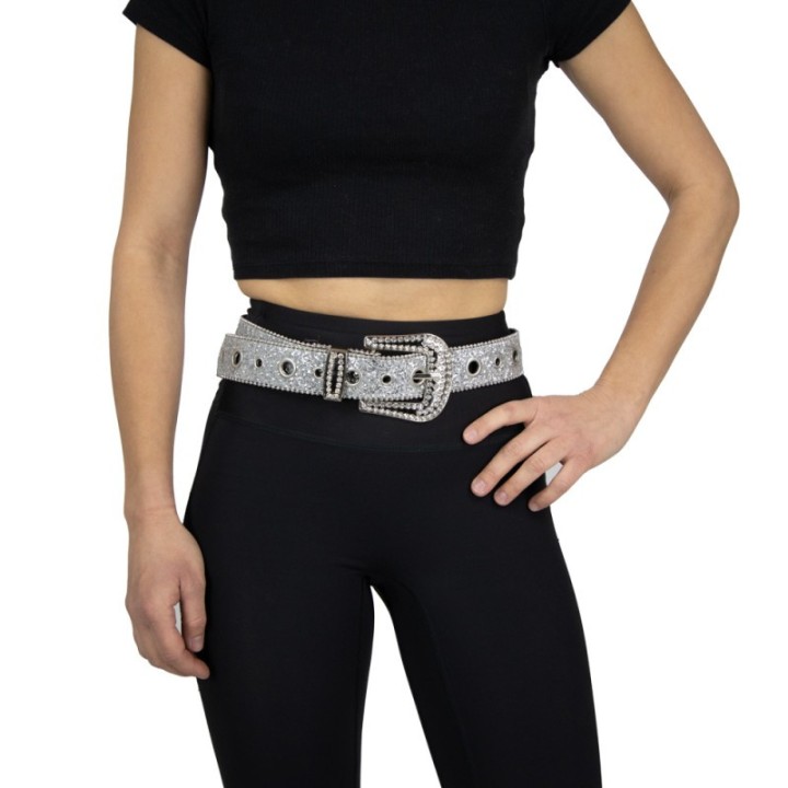Ceinture Coachella argent – Accessoire fête
