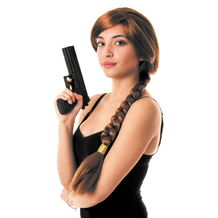 Perruque Lara brune – Accessoire déguisement