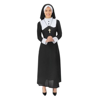 Costume adulte femme religieuse luxe – Déguisement