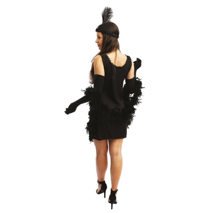 Costume adulte femme Charleston noir XXL – Déguisement