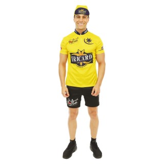 COSTUME ADULTE HOMME CYCLISTE JAUNE