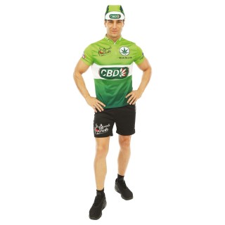 Costume adulte homme cycliste vert – Déguisement