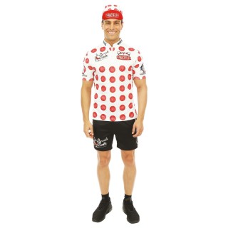 Costume adulte homme cycliste rouge – Déguisement