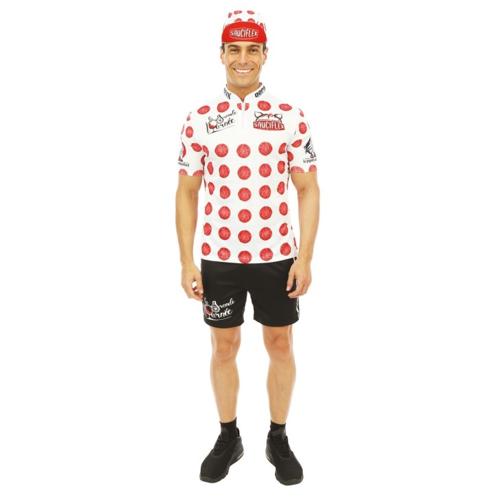 Costume adulte homme cycliste rouge – Déguisement