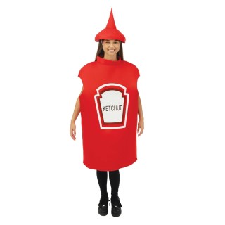 Costume adulte mixte ketchup – Déguisement humoristique
