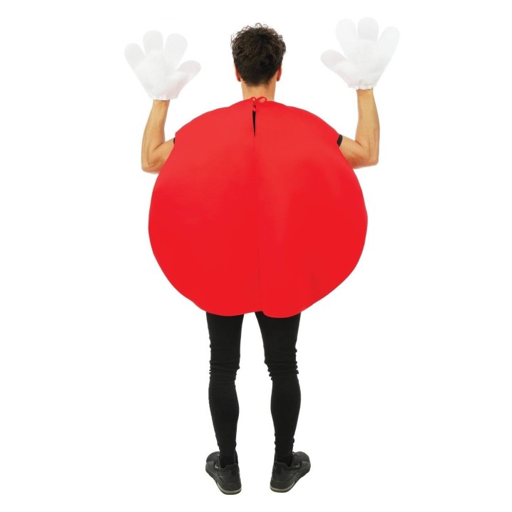 Costume adulte bonbon rond rouge – Déguisement