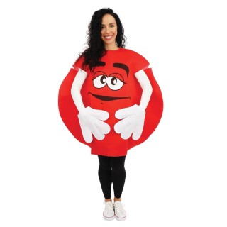 Costume adulte bonbon rond rouge – Déguisement