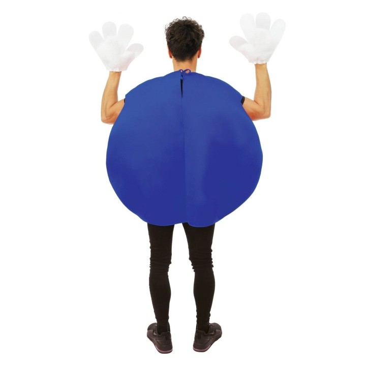 Costume adulte bonbon rond bleu – Déguisement