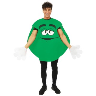 Costume adulte bonbon rond vert – Déguisement