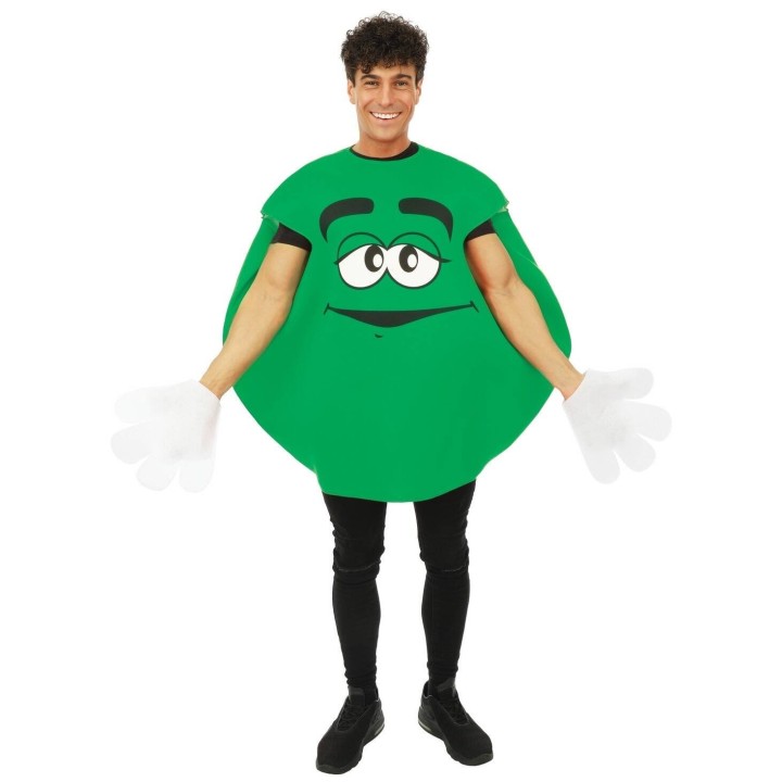 Costume adulte bonbon rond vert – Déguisement
