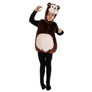 Costume enfant mixte singe combinaison à capuche – Déguisement