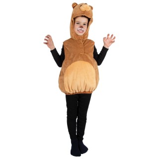 Costume enfant mixte d'ours brun combinaison à capuche – Déguisement