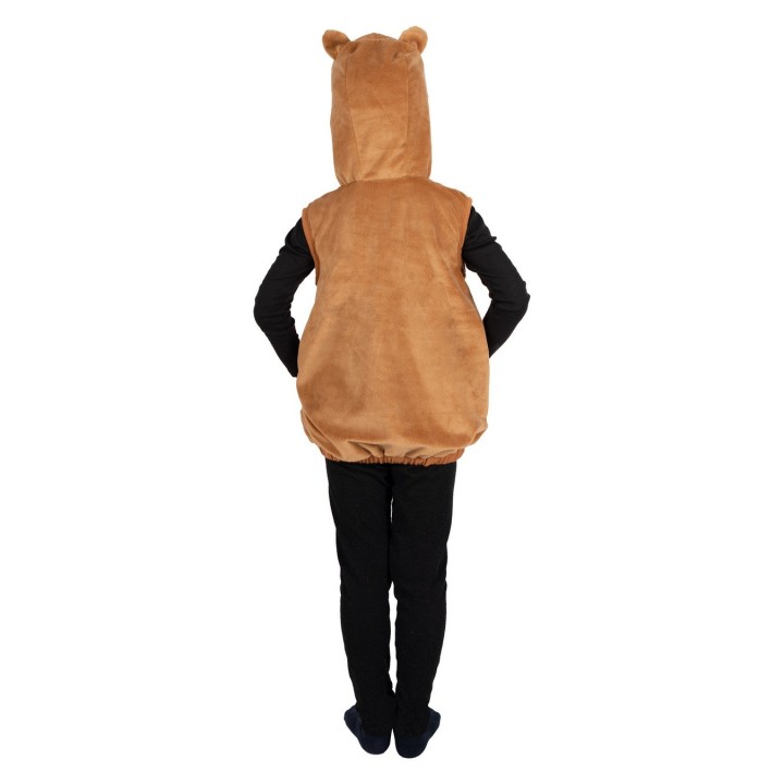 Costume enfant mixte d'ours brun combinaison à capuche – Déguisement