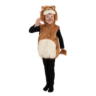 Costume enfant mixte de lion combinaison à capuche – Déguisement