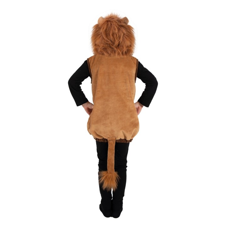 Costume enfant mixte de lion combinaison à capuche – Déguisement