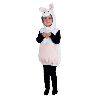 Costume enfant mixte de lapin blanc combinaison à capuche – Déguisement