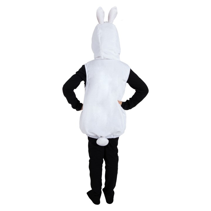 Costume enfant mixte de lapin blanc combinaison à capuche – Déguisement