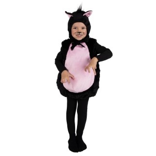 Costume enfant mixte de chat noir combinaison à capuche – Déguisement