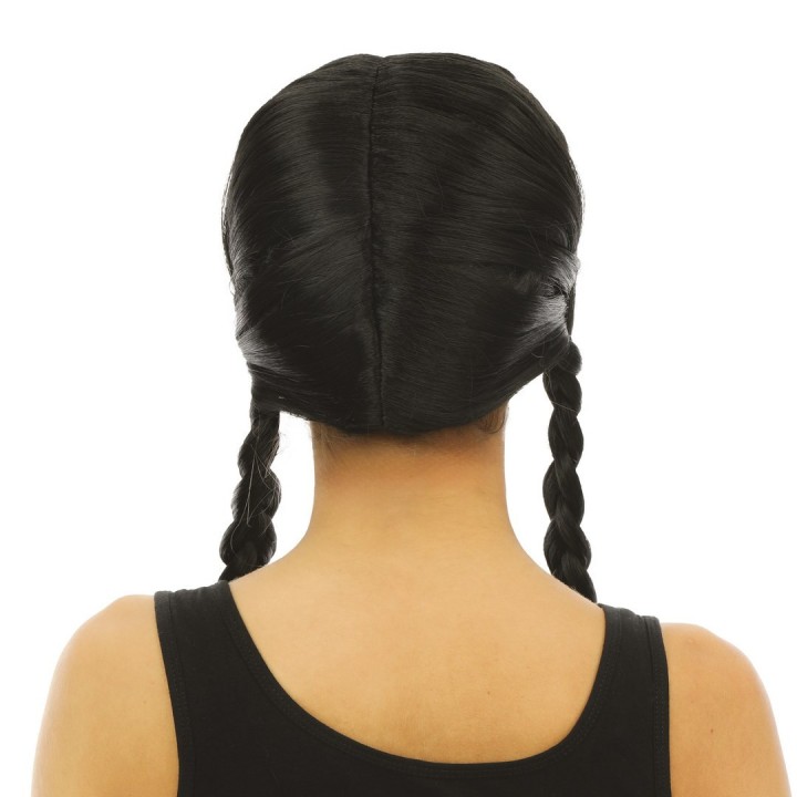 Perruque Mercredi avec nattes – Accessoire déguisement