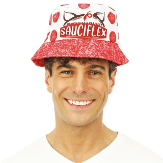 Bob apéro rouge "sauciflex" – Accessoire humour