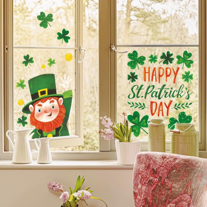 Décoration fenêtre Saint-Patrick – Décoration fête