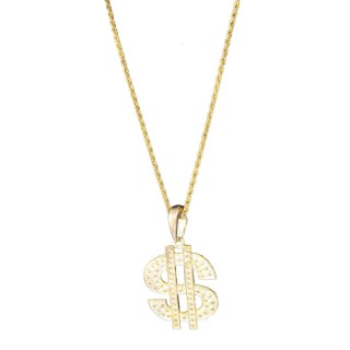 Collier dollar – Accessoire déguisement
