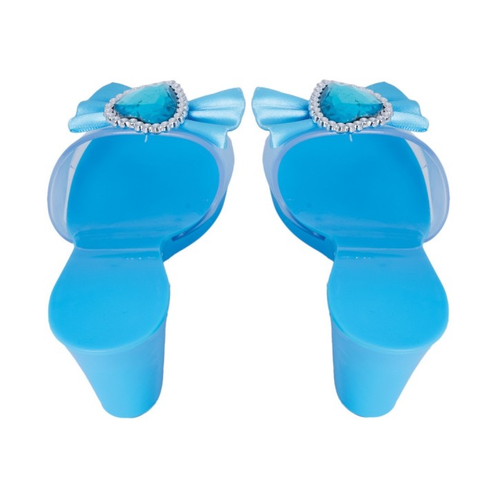Chaussures de princesse bleues enfant – Accessoire déguisement