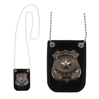 Collier badge policier – Accessoire déguisement