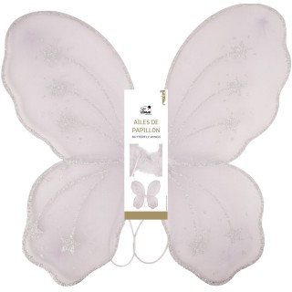 Ailes de papillon blanches – Accessoire déguisement