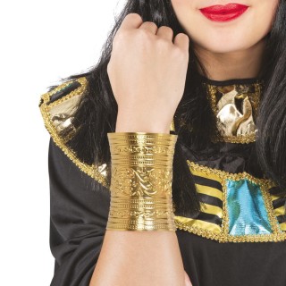 Bracelet manchette or - Accessoire déguisement