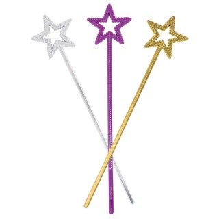 Baguette de fée métallisée - Accessoire déguisement