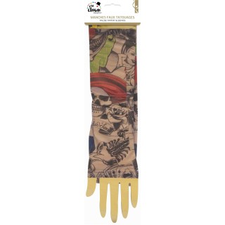 Manches faux tatouages - Accessoire costume