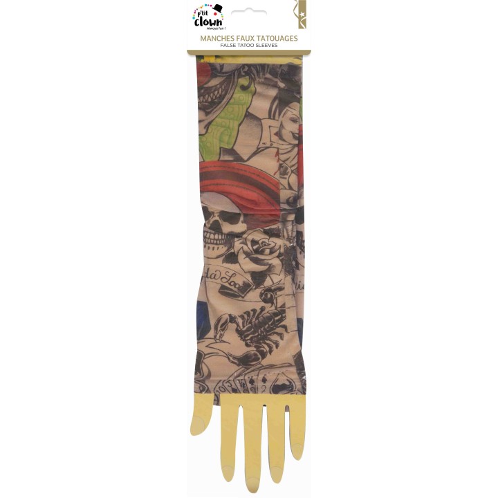 Manches faux tatouages - Accessoire costume