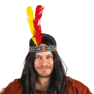 Bandeau indien 2 plumes - Accessoire déguisement
