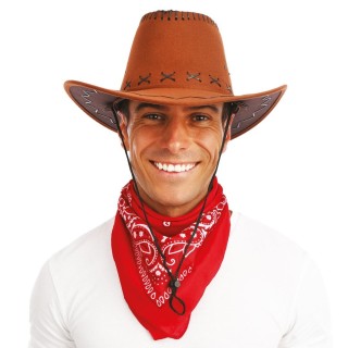 Bandana tissu rouge - Accessoire déguisement