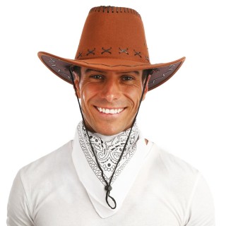 Bandana tissu blanc - Accessoire déguisement