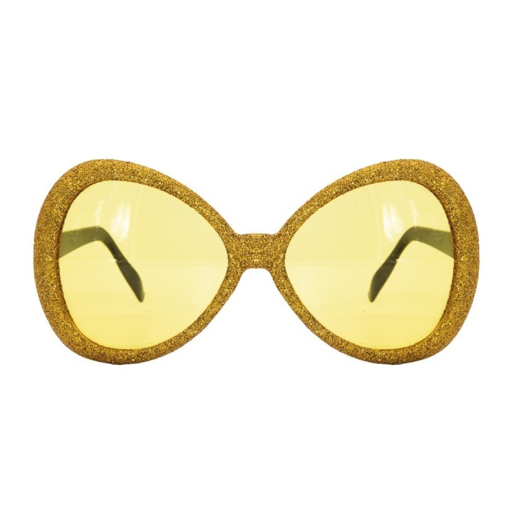 Lunettes mouches or paillette - Accessoire déguisement