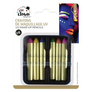 Crayons maquillage fluo UV x6 - Accessoire maquillage