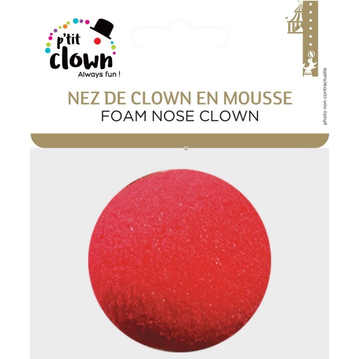 Nez de clown en mousse - Accessoires