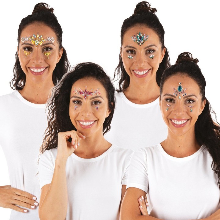 Strass autocollant visage - Accessoires