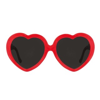 Lunettes cœurs rouges - Accessoires