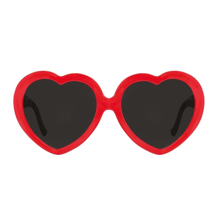 Lunettes cœurs rouges - Accessoires