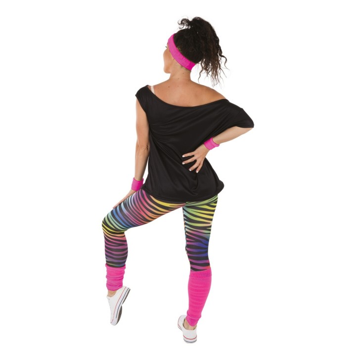 Set adulte legging années 80 rose - Accessoires