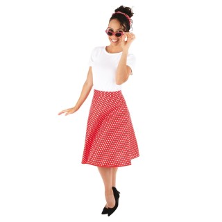 Set adulte années 50 rouge - Accessoires