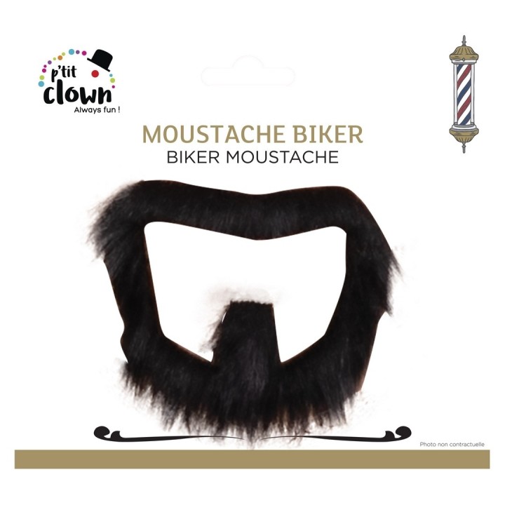 Moustache biker noir - Accessoires