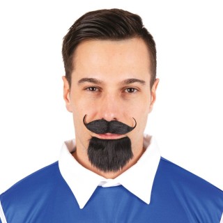 Barbe et moustache mousquetaire noir - Accessoires