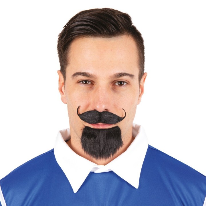 Barbe et moustache mousquetaire noir - Accessoires