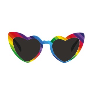 Lunettes cœur multicolores - Accessoires